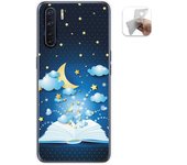 Tumundosmartphone Funda Gel Tpu para Oppo A91 diseño Libro Cuentos Dibujos