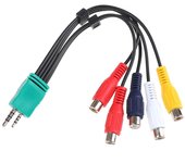 Cable adaptador de vídeo, AV, audio por componentes para televisores Samsung LED BN39-01154W BN3901154W