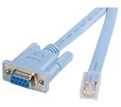 StarTech.com - Cable 1,8m para Gestión de Router Consola Cisco RJ45 a Serie DB9 - Rollover - Macho a Hembra DB9CONCABL6