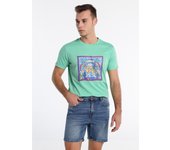 LOIS JEANS - Bermuda Denim Medium Light Blue  - Tallaje en Pulgadas- Tallaje en Pulgadas