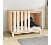 vidaXL Caseta para perros madera maciza de pino 90x60x67 cm