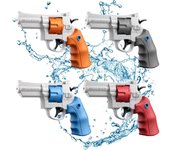 Pistola de Agua de 4 piezas, capacidad de 200 CC, jugos with Rueda Izquierda, Chorros de largo hasta 16-25 pies, Gun de Agua para niños y adultos