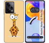 Funda Silicona para Xiaomi Redmi Note 12 Pro 5G diseño Jirafa Dibujos