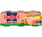 Isabel - Atún Claro en Aceite de Oliva, Pack 3 x 65 g, Atún Suave y Jugoso, Perfecto para Ensaladas, Bocadillos y Recetas Saludables