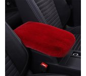 Plush Car Armrest Box Cushion Furry Warm Car Armrest Pad Car Armrest Box Cover Universal Car Decoration Interior Accessories