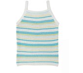 Camiseta crochet Only Kids Belli rayas azul colores de niña