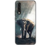 Tumundosmartphone Funda Gel Tpu para Huawei P30 diseño Elefante Dibujos