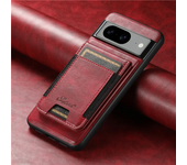 EUCAGR Luxury Magsafe Magnetic Wallet Leather Phone Case For Google Pixel 9 Pro Pixel 8 7 6 Pro 6A 7A 8APocket Card Holder Cover