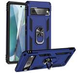 For Google Pixel 8 7 6 Pro Case Shockproof Car Magnetic Ring Stand Protective Back Cover For Pixel 3A 4A 5A 6A 7A Phone Cases