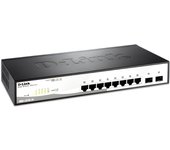 Switch D-link 10 Puertos Gestionable 8 Gigabit Ethernet 10-100-100 2 Sfp Layer2 Smartiii - Ahorro de Energía