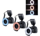 Cameras Photography Led Light For Nikon Canon Pentax Olympus Panasonic DSLR Macro LED Ring Flash Light With 8 Adapter Ring