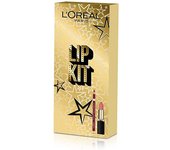 LOREAL LIP KIT BARRA DE LABIOS  104 STRIKE A ROSE  + PERFILADOR DE LABIOS 258 BERRY BLUSH