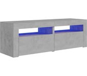 vidaXL Mueble de TV con luces LED 120x35x40 cm, Mueble de Salon, Mueble TV, Mueble TV salon, Mesa de TV, Mueble tele