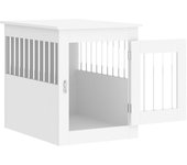 vidaXL Jaula para Perros Caseta Perrera Refugio Madera de Ingeniería Color Roble Sonoma,  Blanco,  Gris sonoma y mas