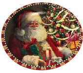 TIENDA EURASIA® Pack 4 Bajo Platos Decorativos de Navidad - Decoracion Navidad - Decoracion Casa Navidad - Adornos Navidad - Decoracion Mesa