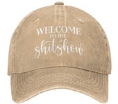 Sombrero divertido que da la bienvenida al espectáculo de mierda. Sombrero para mujer. Sombreros de papá. Gorras gráficas.