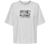 ONLCASSIE S/S PHOTO TOP BOX JRS Light Grey Melange