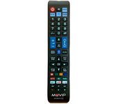 Muvip serie large mando a distancia universal smart tv - combina 4 aparatos en1 tv, dvd, blu-ray, satelite
