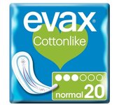 Compresas Normales sin Alas Evax Cottonlike (20 uds) 20 Unidades