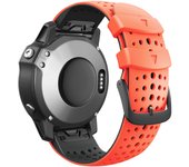 Correa de Silicona para Garmin Fenix 8 - 51mm / Fenix 7X Pro / Fenix 6X Pro / Enduro 3 / Epix 2 Pro 51mm, Modelo Agujeros Conectores Quickfit 26mm