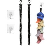 Piezas de almacenamiento de sombreros, práctico perchero para sombreros, almacenamiento de Gorras de Béisbol con 16clips