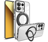 Plating Case for Redmi Note 13 Pro Plus 4G 5G Xiaomi Poco X6 Pro X6 13T Magsafe Transparent Ring Wireless Charge Magnetic Cover