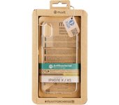Funda muvit recycletek antibacteriana para apple iphone x - xs transparente
