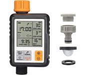 Temporizador de riego automático, controlador de riego por goteo, resistente al agua y para uso en exteriores, múltiples modos, pantalla LCD de 3", riego para jardín, granja, césped, flores