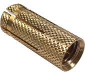 Index Anclaje Hembra de Latón M12 para Fijaciones Diversas en Materiales Macizos - Taco de Latón