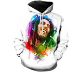 New Bob Marley Women Men Clothing Hip Pop Sweatshirt Streetwear Hoody Oversized Hoodie Pop Superstars Bob Marley Hoodies