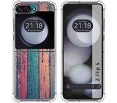 Funda Silicona para Samsung Galaxy Z Flip 5 5G diseño Madera 10 Dibujos