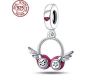 Original Charms 925 Sterling Silver Music Series Rock Guitar Beads Fit Pandora Bracelet DIY Charm For Women Jewelry Fashion Gift