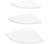 Estante de Esquina Blanco Estante de Esquina Flotante de 3 niveles, Estantería de pared Estantes para Libros
