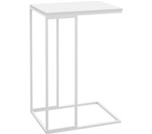 vidaXL Mesa auxiliar de madera de ingeniería 40x30x59 cm Negro y marrón, Negro, Blanco Mesita de Salón o Comedor o Auxiliar Mesa de Café Meuble Salón