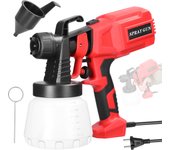 Electric Paint Spraying Machine 800ml Large Capacity Paint Bottle Detachable Multifunctional High Pressure Paint Sprayer Gun