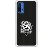 Funda original compatible con Xiaomi Redmi 9T/Pocophone M3 - Baskonia blanco y negro