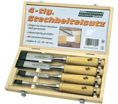Brüder Mannesmann Set de formones 4 piezas 66104