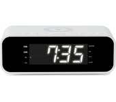 Thomson cr221i radio reloj despertador - cargador induccion - usb - doble alarma - color blanco