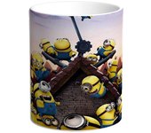 Taza Minions. Gru. Villano favorito. Stuart. Kevin. Scarlett