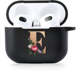 26 Letters Name Black Earphone Case For Apple Airpods 4 2024 Cases Airpods Pro 2 Bluetooth Headset Case Air Pods 3 2 Cover Funda