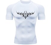 Anime Compression Shirt Men Print Breathable Football Fitness Tight Sportswear Althletic Quick Dry Rash Guard Gym Riding Tops