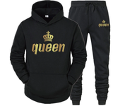 King And Queen Couple Outfit Hoodie and Jogger Pants High Quality Men Women Daily Casual Sport Jogging Suit King Queen Tracksuit