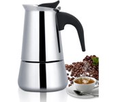 Máquina de Café Expreso de Maple Inoxidable de 9 Tazas/15.2 Floz