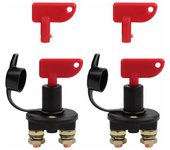Paquete de 2 interruptores de desconexión de batería automotriz de 12 V/24 V, interruptor de corte de energía y de emergencia