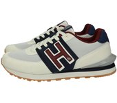 Zapatillas marca HARPER & NEYER para hombre en color marino. Zapatillas deportivas retro para hombre Harper & Neyer con logo H - Calzado casual con cordones