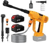 PISTOLA DE PULVERIZACIÓN inalámbrica de alta presión para limpieza de jardín, PISTOLA DE PULVERIZACIÓN recargable para batería Makita de 18V, 65Bar, 6000mAh, 6 en 1,Ajuste de la pantalla táctil,Alta presión 14 émbolos