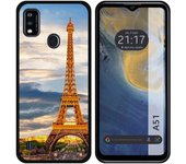 Funda Silicona para ZTE Blade A51 diseño Paris Dibujos