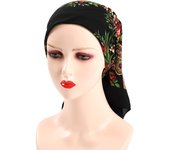 80*80cm Retro Floral Print Square Hijab Head Scarf Women Turban Scarves Female Bandana Headband Hair Scarves