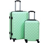 Juego de Maletas rígidos con Ruedas2 piezas ABS Mint Green