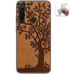 Tumundosmartphone Funda Gel Tpu para Xiaomi Redmi Note 8T diseño Cuero 03 Dibujos